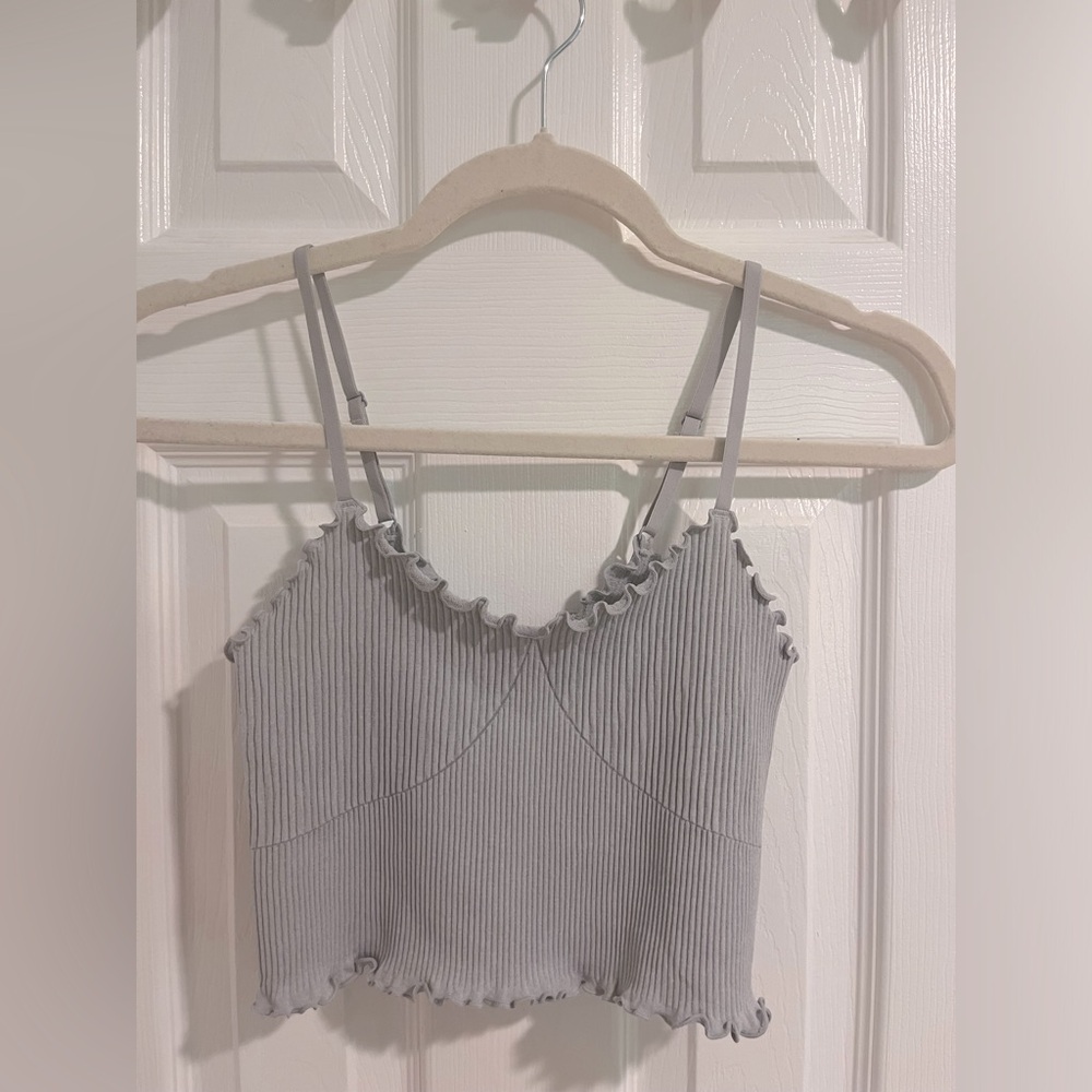 aerie grey tank size small